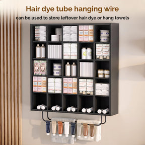 OmySalon SCRUC Wall-Mounted Hair Color Tube Organizer Rack