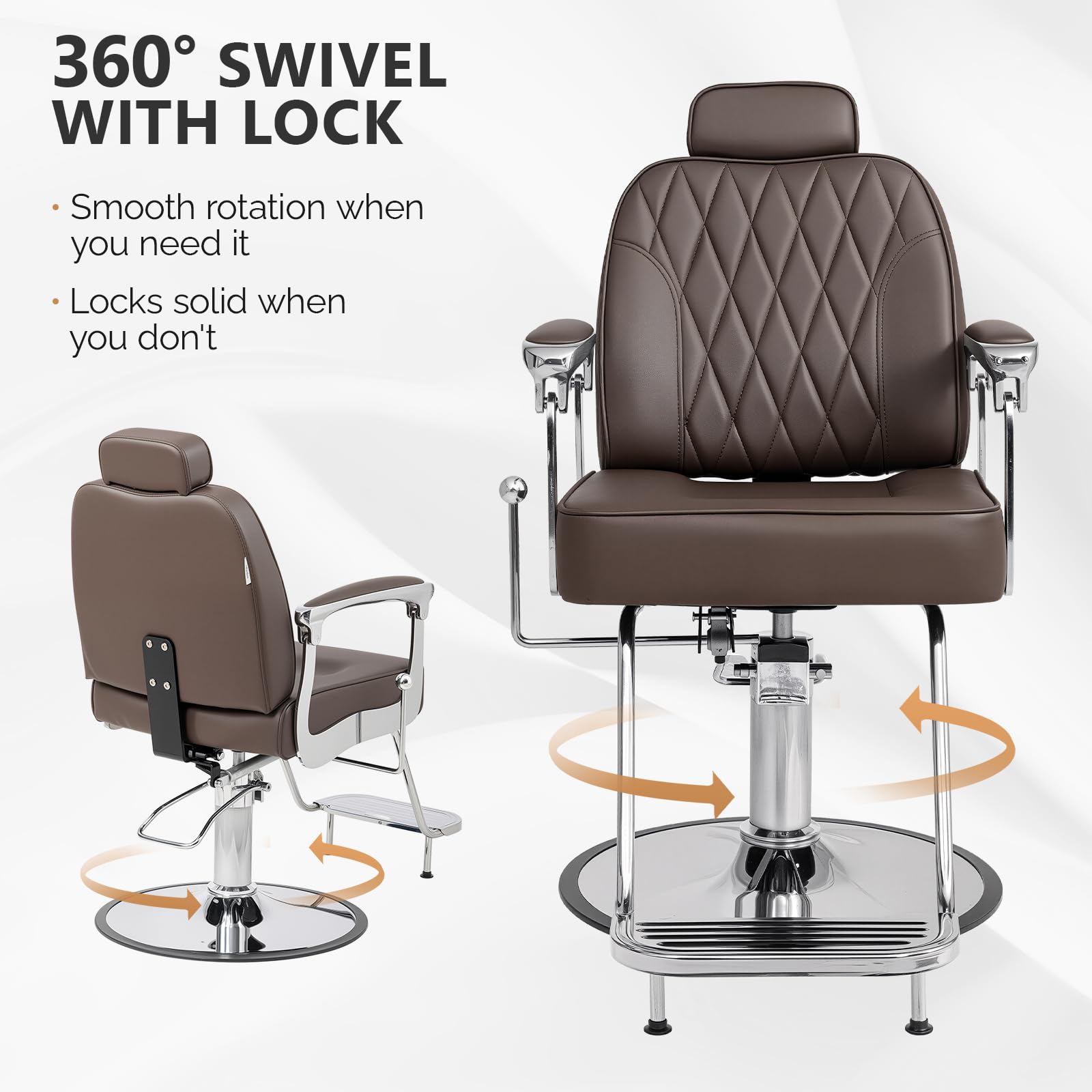 OmySalon SC3901 All Purpose Hydraulic Reclining Salon Chair w/Headrest