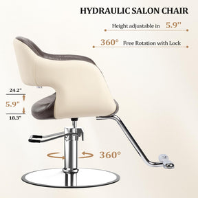 OmySalon SC3011 Heavy Duty 360° Swivel Hydraulic Styling Chair