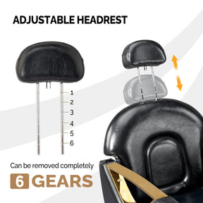 OmySalon SC2101 All Purpose Heavy Duty Reclining Hair Salon Chair w/Headrest