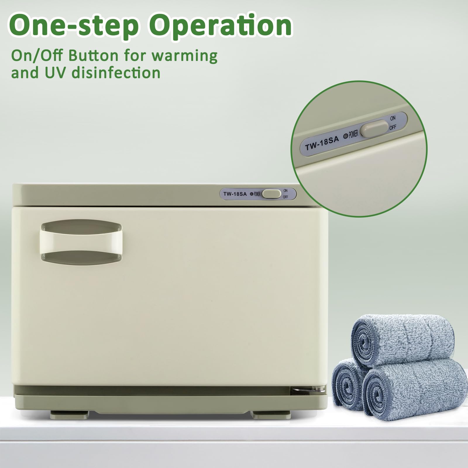 OmySalon 15L Hot Towel Warmer Cabinet for Facials Massage