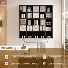 OmySalon SCRUC Wall-Mounted Hair Color Tube Organizer Rack