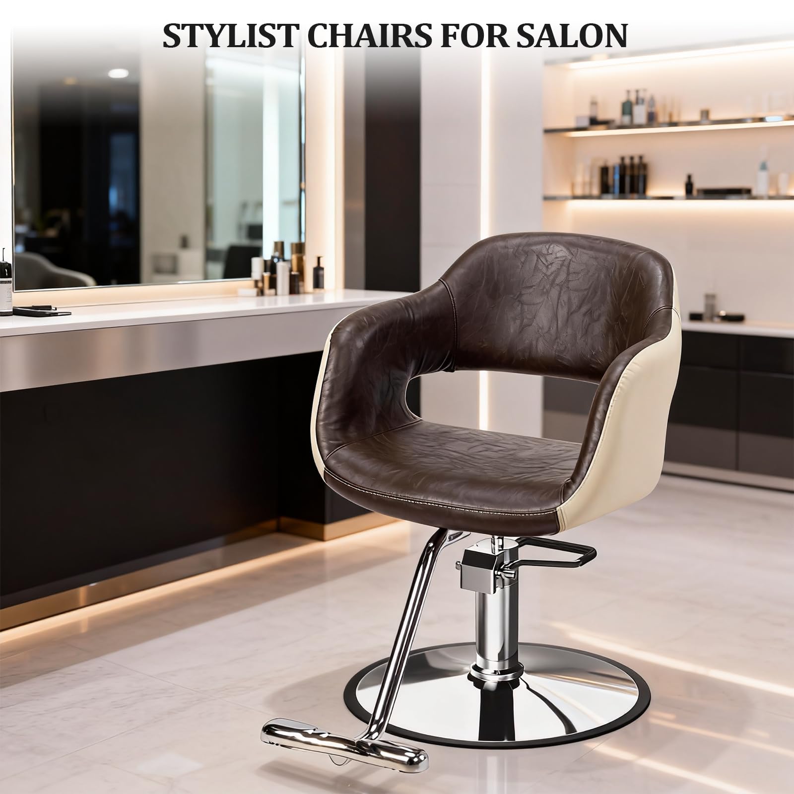 OmySalon SC3011 Heavy Duty 360° Swivel Hydraulic Styling Chair