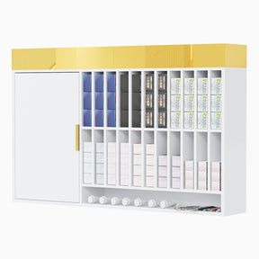 OmySalon WSCR Wall Mounted Hair Color Organizer Rack Cabinet Station