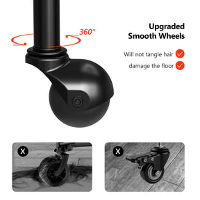 OmySalon ST1401 Foldable Rolling Salon Tray Trolley Cart on Wheels
