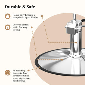 OmySalon SC3202 Heavy Duty 360°Swivel Hydraulic Styling Chair