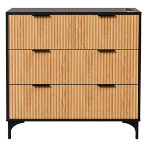 OmySalon WSCTD Modern Retro Salon Styling Station with 4 Drawers & 3 Tool Holders