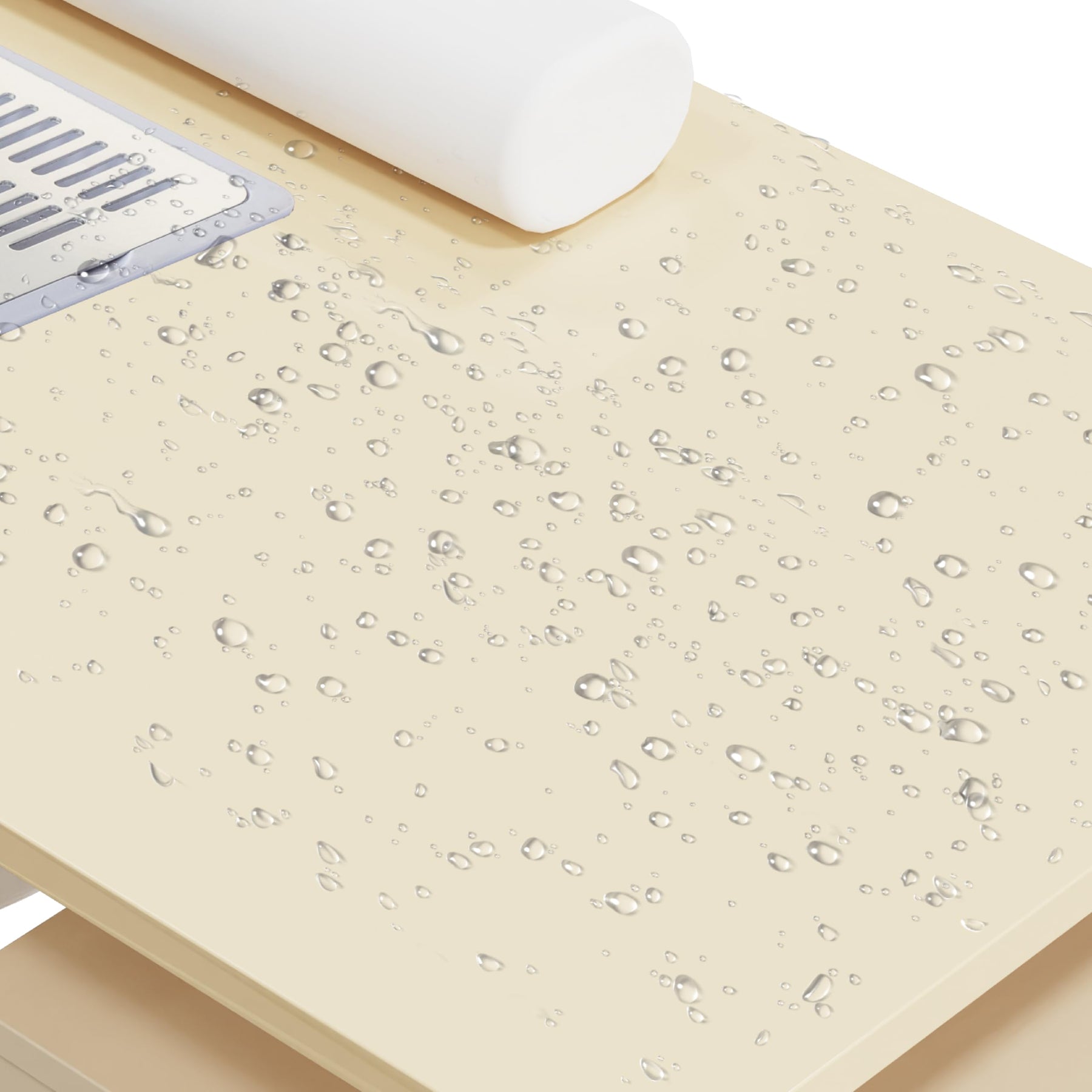 Omysalon MT-DC Nail Manicure Table w/Electric Dust Collector & Wrist Rest & 2 Open Spaces 1 Side Cabinet 4 Drawers