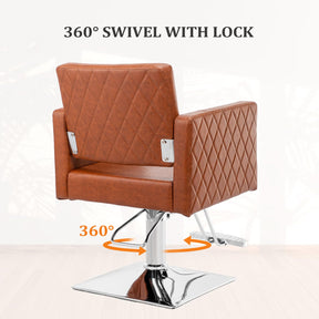 OmySalon SC2002 Heavy Duty Hydraulic Wide Seat Hair Stylist Salon Chair