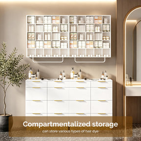 OmySalon SCRUC Wall-Mounted Hair Color Tube Organizer Rack
