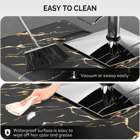 OmySalon 3'x4' Rectangle Salon Anti Fatigue Mat with Square Cutout 3/4" Thick