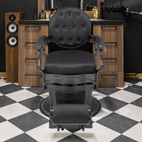 OmySalon BC1601 Vintage Style Heavy Duty Hydraulic Recline Barber Chair