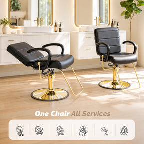OmySalon SC3701 All Purpose Reclining Hydraulic Salon Styling Chair