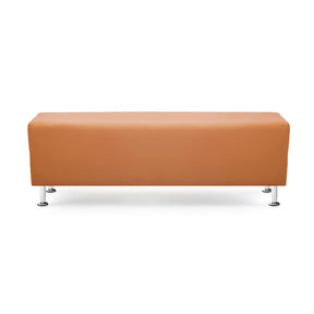 OmySalon WRB1401 53.9in Faux Leather Waiting Room Reception Bench Chair for Beauty Barber Salon SPA Office Small Space