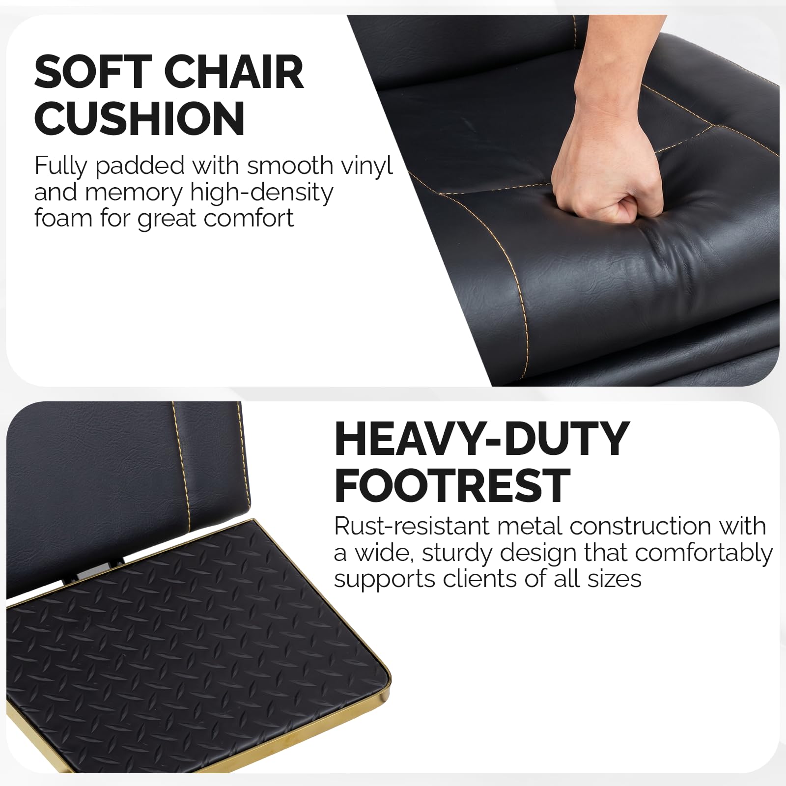 OmySalon SC4101 All Purpose Heavy Duty Hydraulic Reclining 360° Swivel Salon Chair