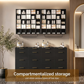 OmySalon SCRUC Wall-Mounted Hair Color Tube Organizer Rack
