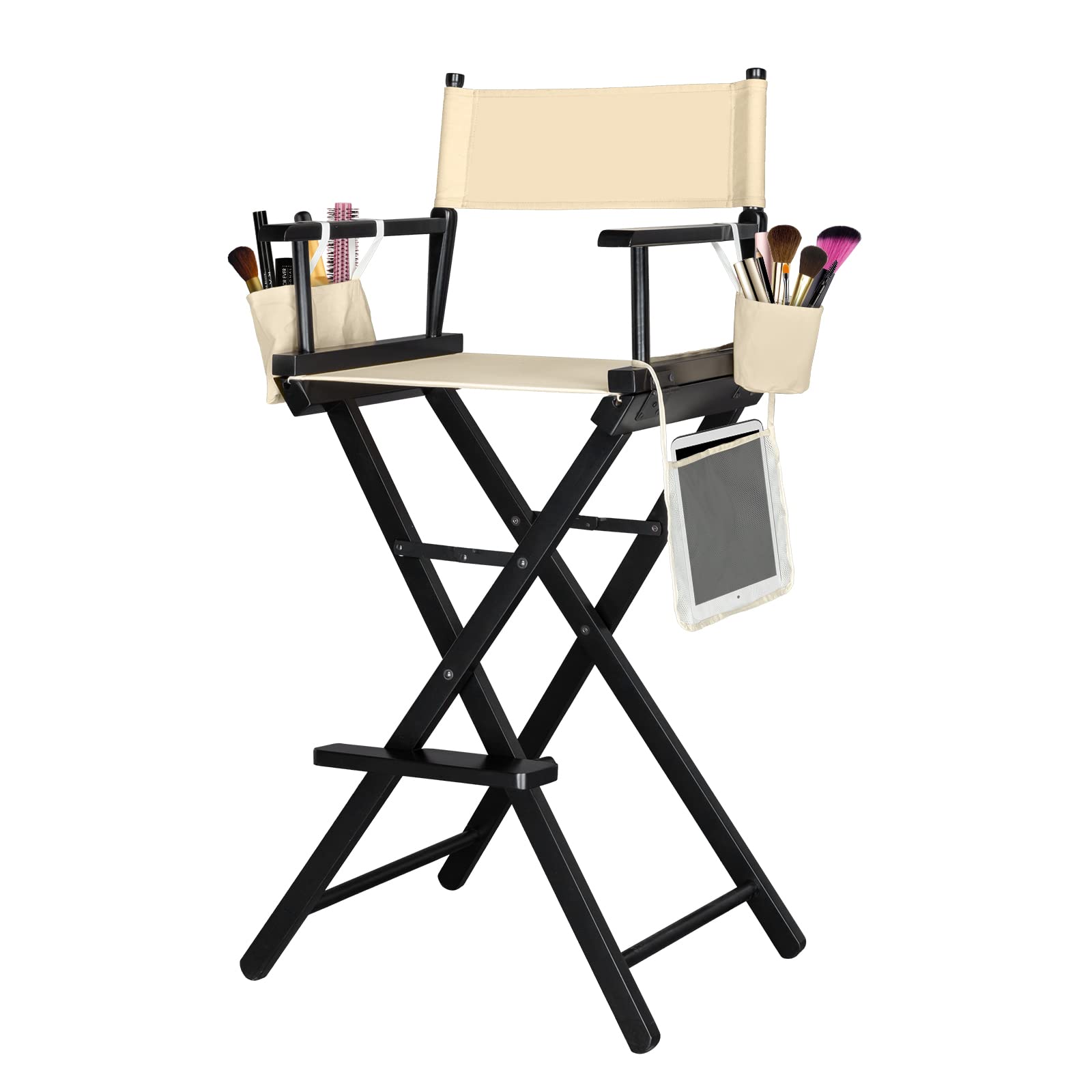 Omysalon 31in Director's Chair Folding Artist Makeup Chair