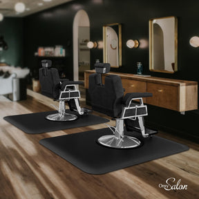 OmySalon 4’x 5’ Salon Mat Barber Floor Mat for Round Base 1/2in 5/8in Thick