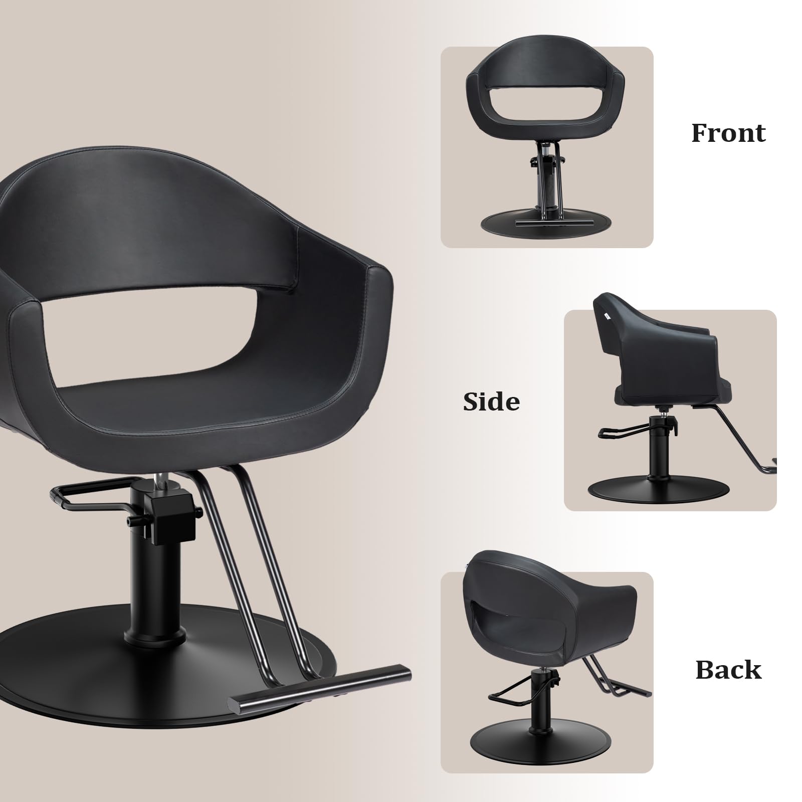 OmySalon SC3202 Heavy Duty 360°Swivel Hydraulic Styling Chair