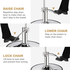 OmySalon SC1601 Hydraulic Adjustable Height 360° Swivel Styling Chair