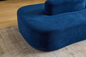 OmySalon SLKS 71.6in Double-Sided Plush Reception Bench for 4-6 People, Fully Assembled
