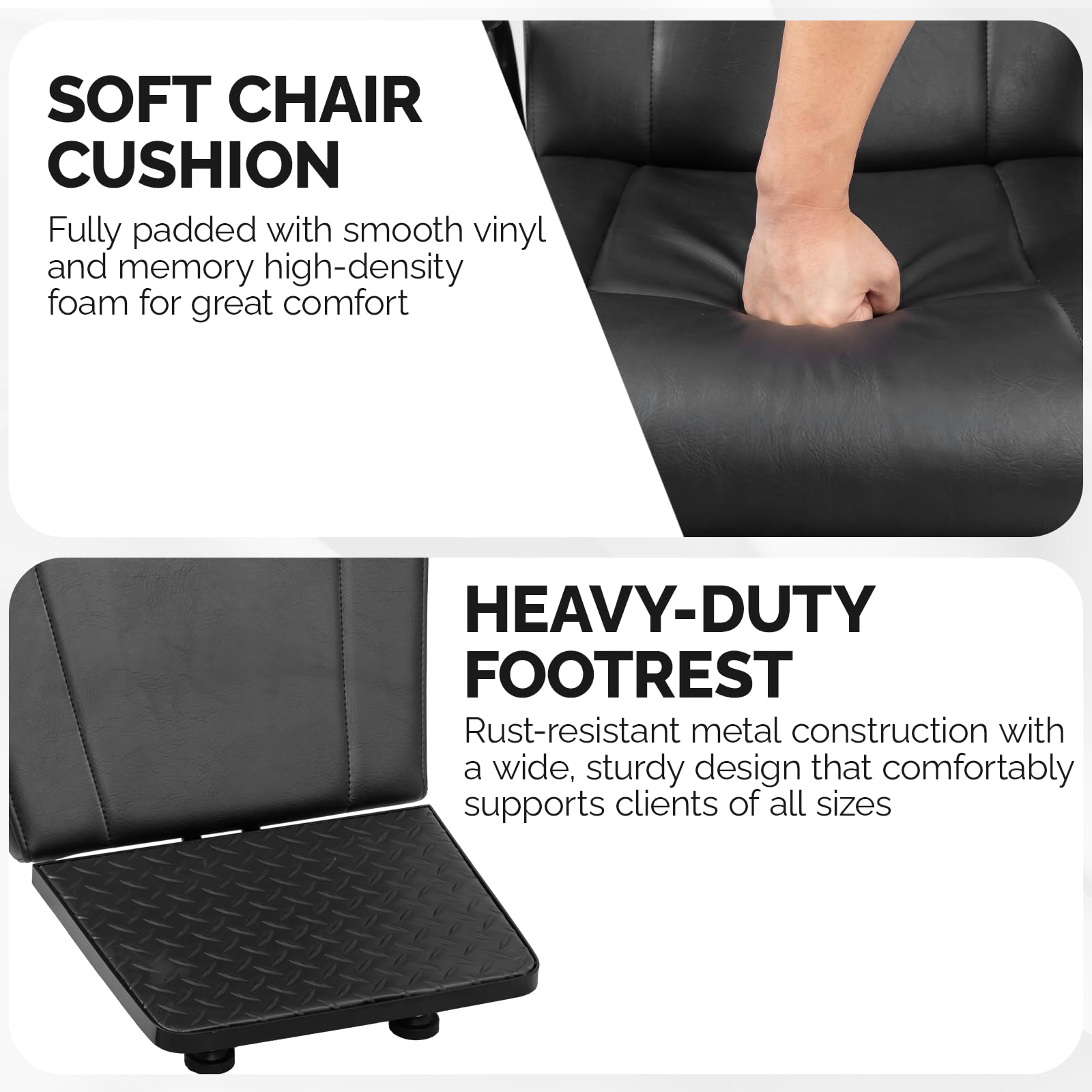 OmySalon SC4101 All Purpose Heavy Duty Hydraulic Reclining 360° Swivel Salon Chair