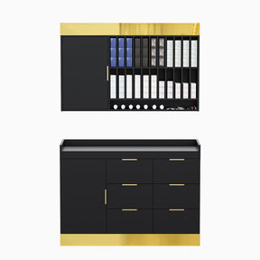 OmySalon WSCR Wall Mounted Hair Color Organizer Rack Cabinet Station
