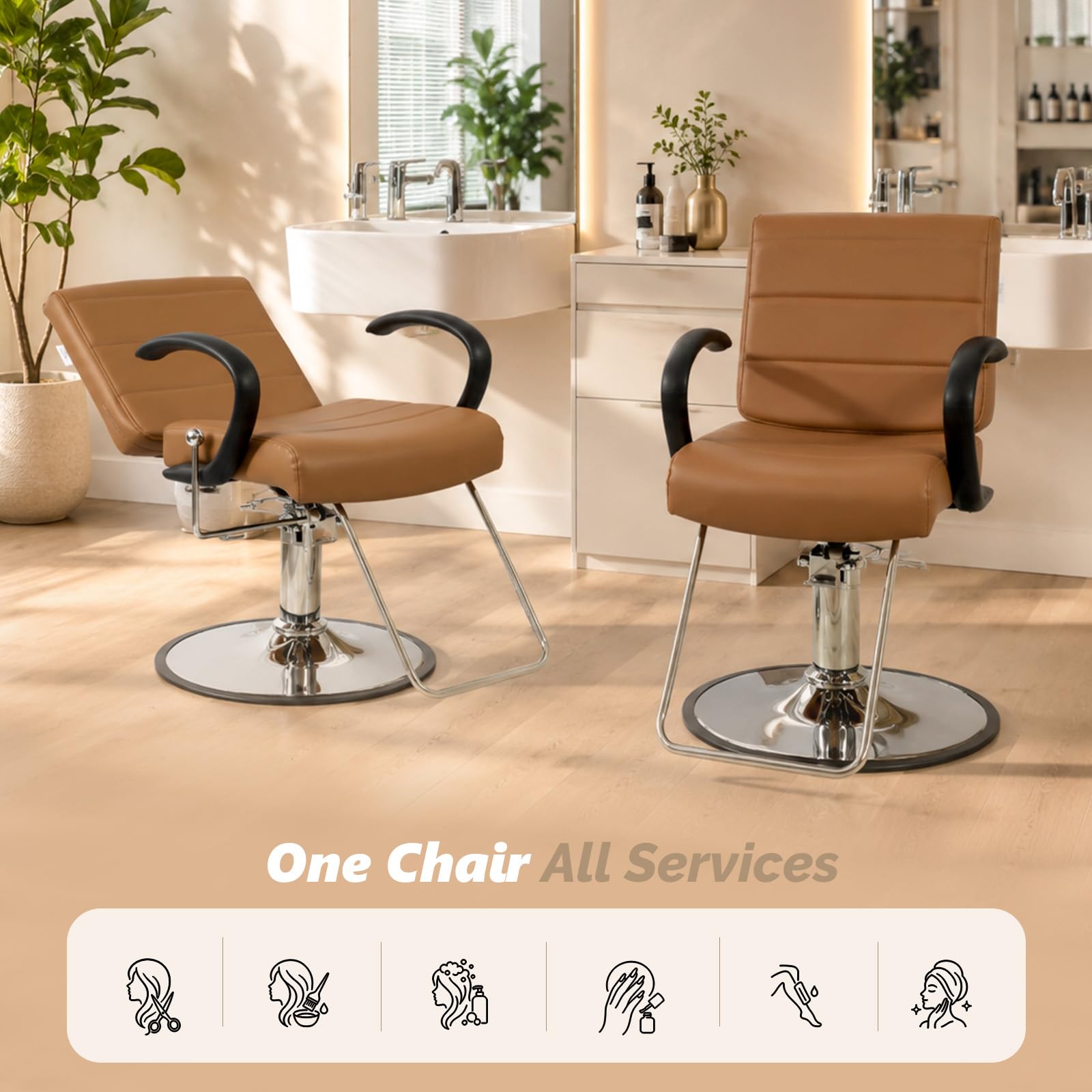 OmySalon SC3701 All Purpose Reclining Hydraulic Salon Styling Chair