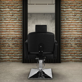 OmySalon SC1801 All Purpose Heavy Duty Reclining Minimalist Hair Salon Chair w/Headrest
