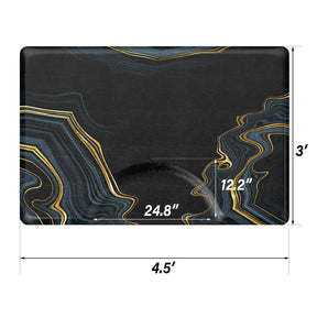 OmySalon Rectangle Salon Anti Fatigue Mat for Round Base Hair Stylist