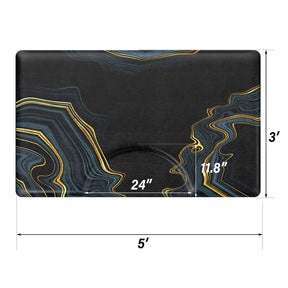 OmySalon Rectangle Salon Anti Fatigue Mat for Round Base Hair Stylist
