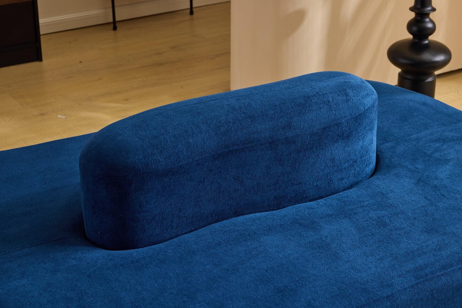 OmySalon SLKS 71.6in Double-Sided Plush Reception Bench for 4-6 People, Fully Assembled