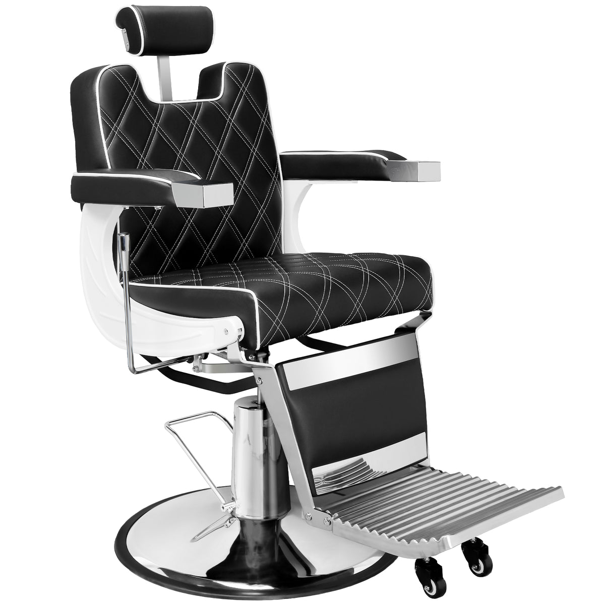 OmySalon BC1401 Modern Style Heavy Duty Hydraulic Recline Barber Chair