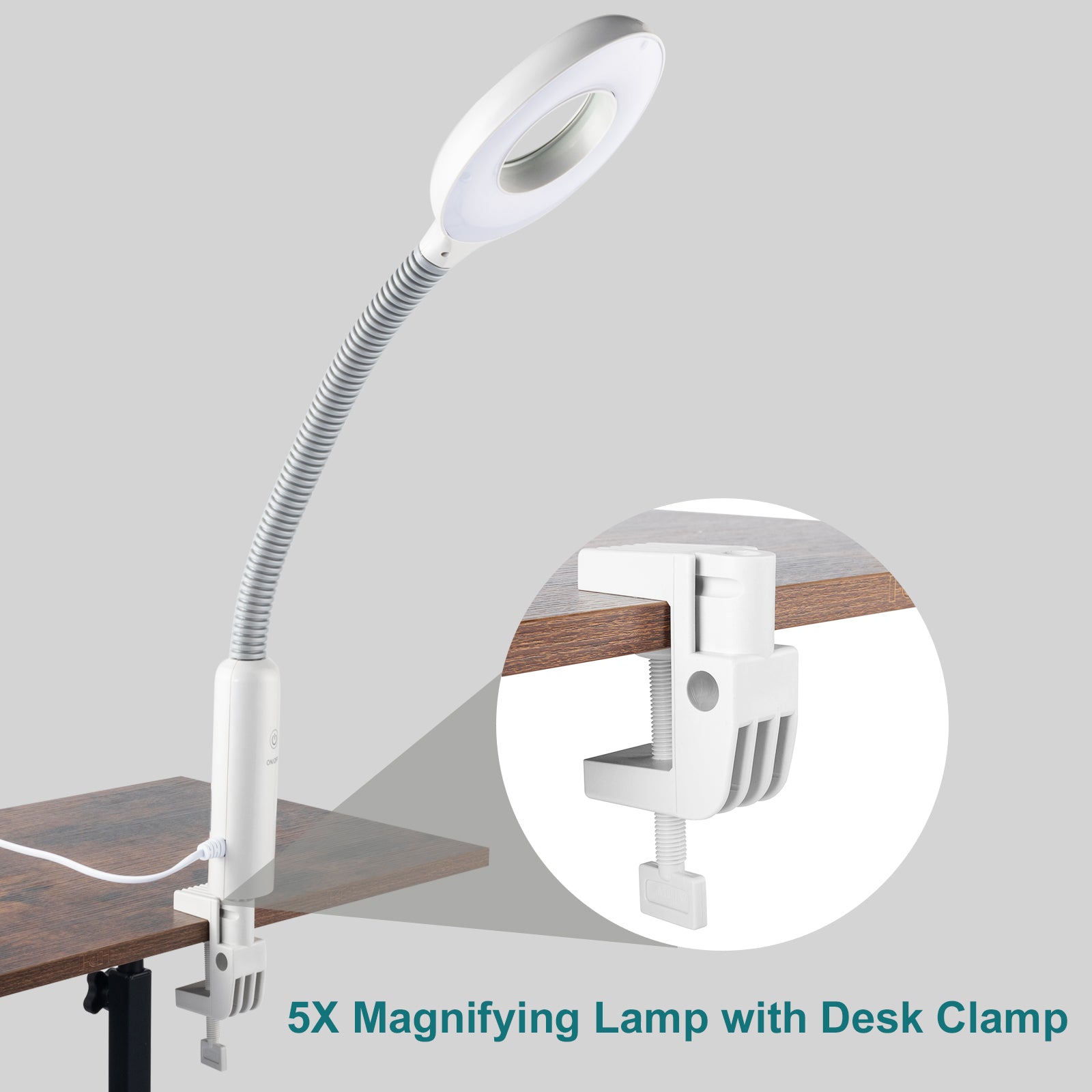 OmySalon 2 in 1 Facial Steamer with 5X Magnifying Lamp