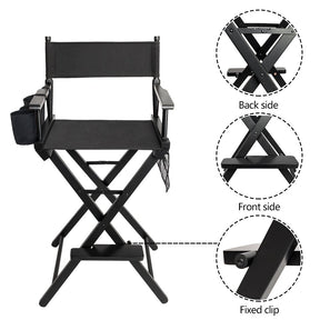 Omysalon 31in Director's Chair Folding Artist Makeup Chair