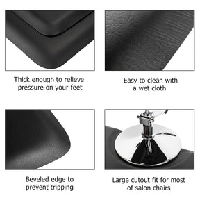OmySalon 3' x 5' Salon Anti Fatigue Mat Rectangle Barber Mat for Hair Stylist