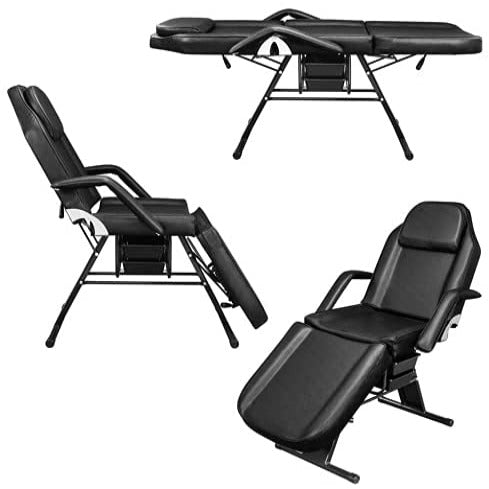 OmySalon 72in Adjustable Facial Massage Bed w/2 Beauty Baskets