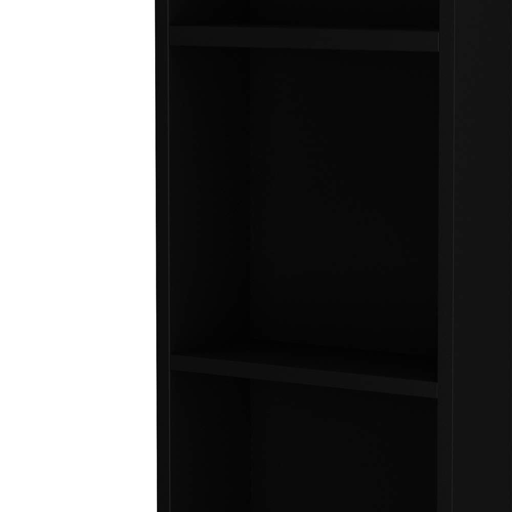 OmySalon 5 Compartments Salon Barber Storage Cabinet White/Black