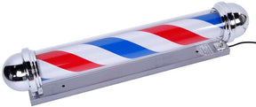 OmySalon 36in Barber Pole Light with Rotating Red White Blue LED Strips