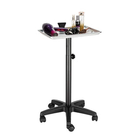 OmySalon Height Adjustable Rolling Salon Tray Trolley Cart on Wheels