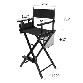 Omysalon 31in Director Chair Folding Artist Makeup Chair