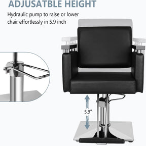 OmySalon SC05 Hydraulic 360-Degree Swivel Hair Stylist Salon Chair