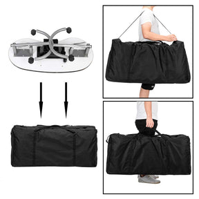 OmySalon FMT Portable Foldable Nail Manicure Table w/Electric Dust Collector & Wrist Rest