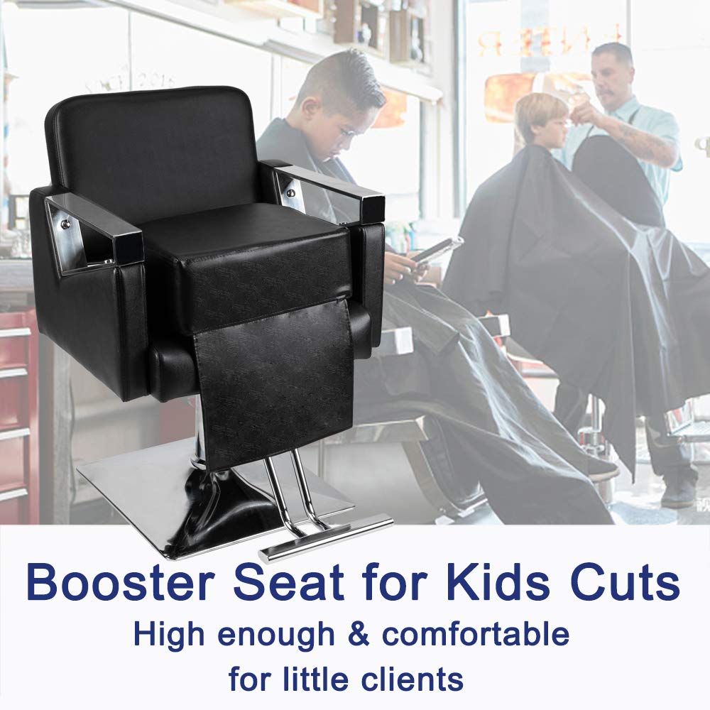 OmySalon 6.7'' Barber Salon Thickened Child Booster Seat Black