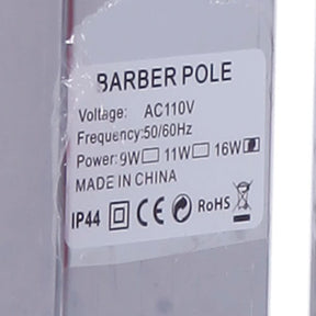 OmySalon 36in Barber Pole Light with Rotating Red White Blue LED Strips
