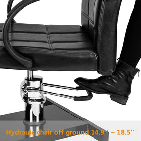 OmySalon PC-B Foot Massage Pedicure Unit with Height Adjustable Hydraulic Chair & Retractable Foot Rest