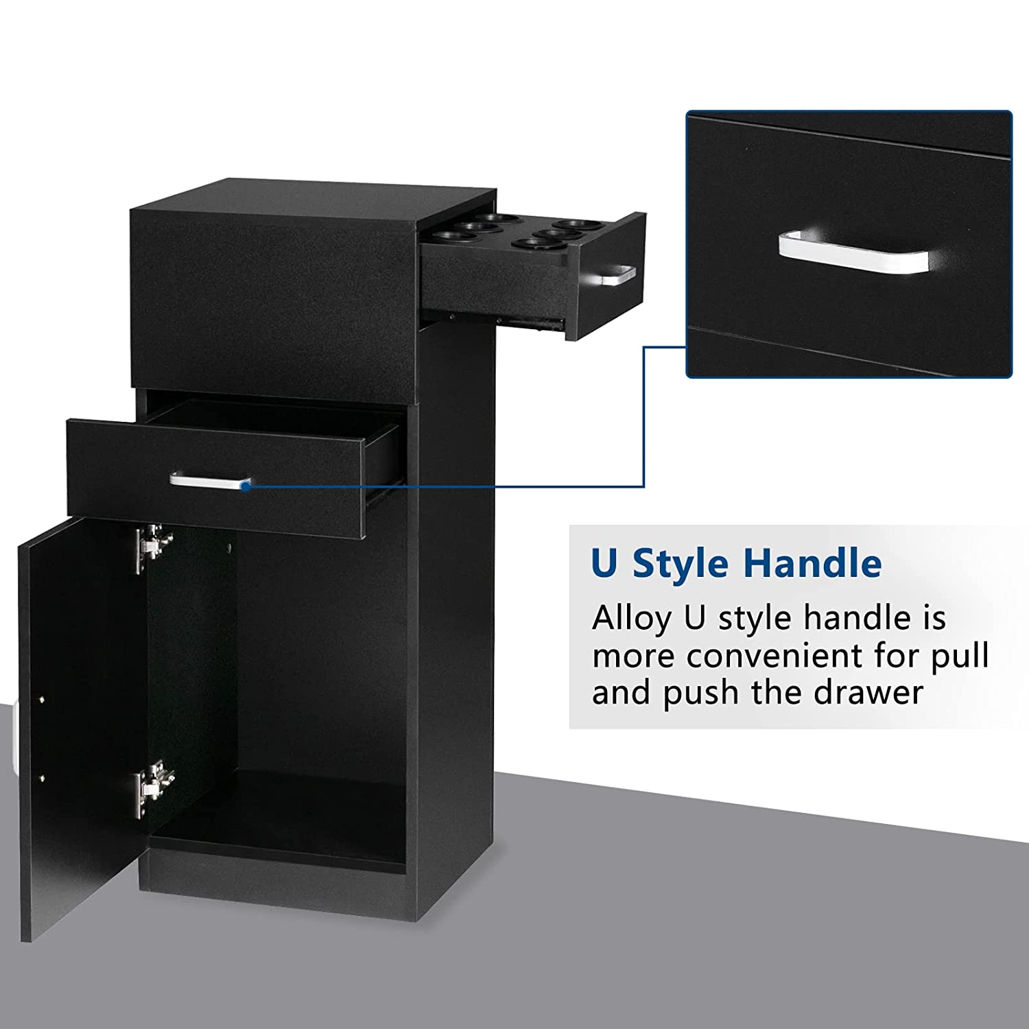 OmySalon Salon Storage Cabinet with Lock for Hair Stylist Beauty