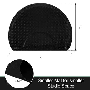 OmySalon Anti Fatigue Mat Salon Barber Mat for Hair Stylist 1/2in Thick Diamond Plate Pattern