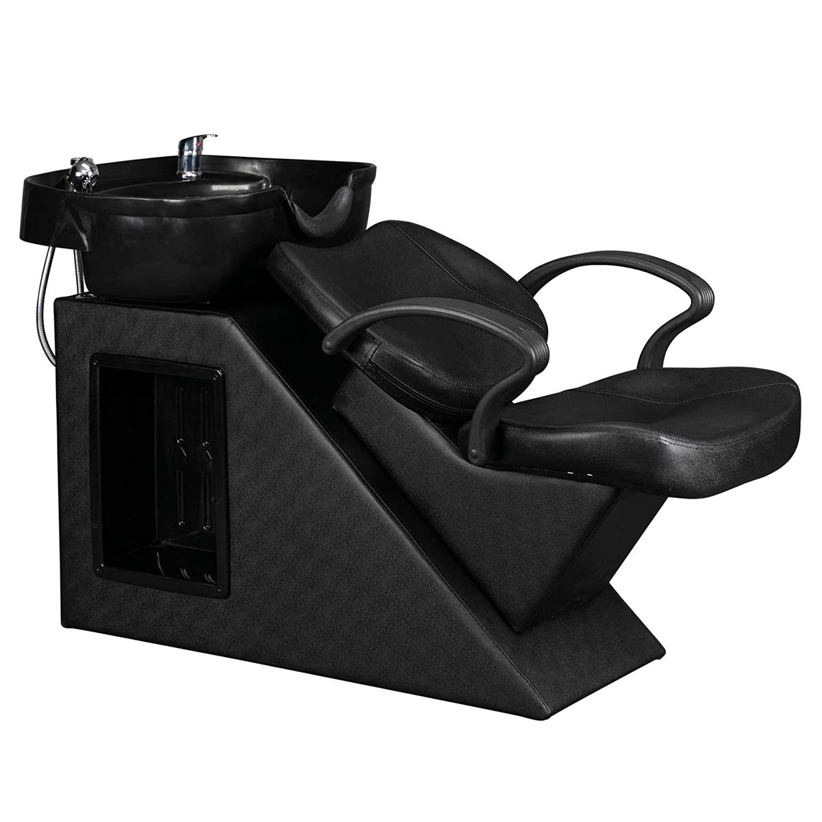 OmySalon Barber Backwash Chair Spa Salon Equipment ABS Plastic Shampoo Bowl Sink Unit Station