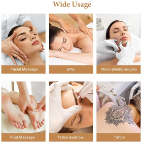 OmySalon SBWD 72in Adjustable Facial Massage Bed w/2 Beauty Baskets